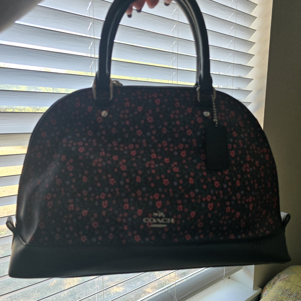 Coach Sierra Black Floral Women's Bag
